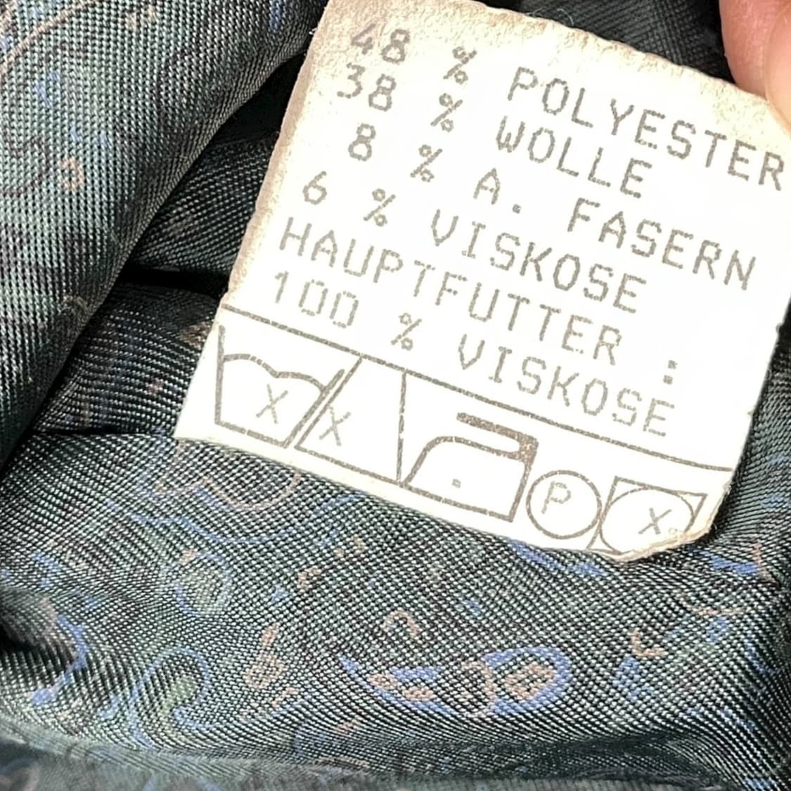 80s 서독제 더블 브레스티드 울 혼방 자켓 상품이미지9