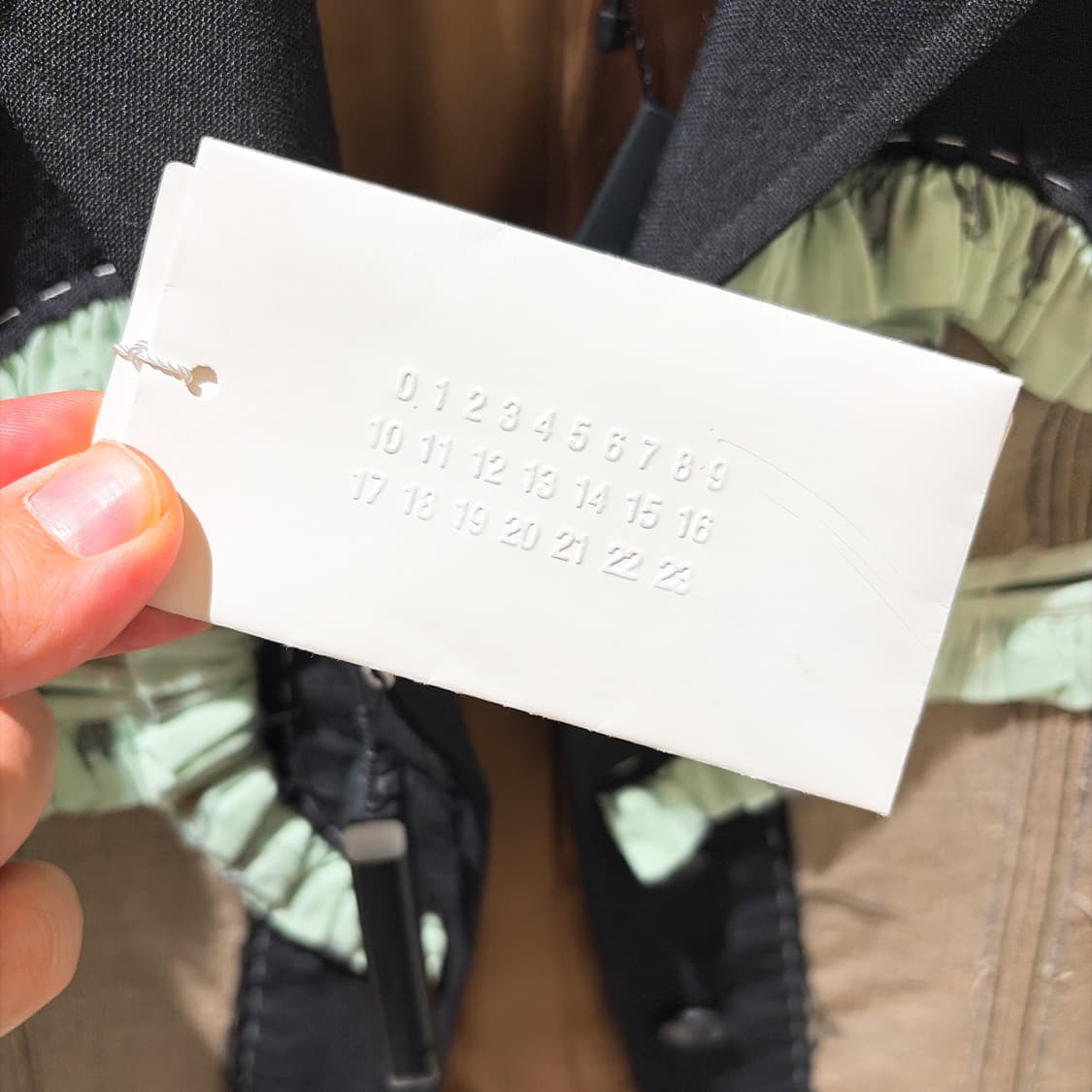 (정품/새상품) 메종 마르지엘라 여성 블랙 패치워크 러플 자켓 상품이미지5