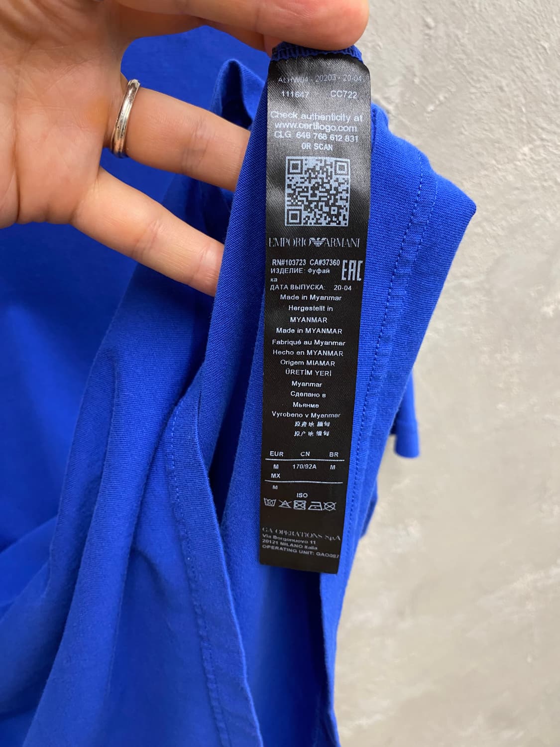 [M] Emporio Armani 엠포리오 아르마니 반팔티셔츠 상품이미지6