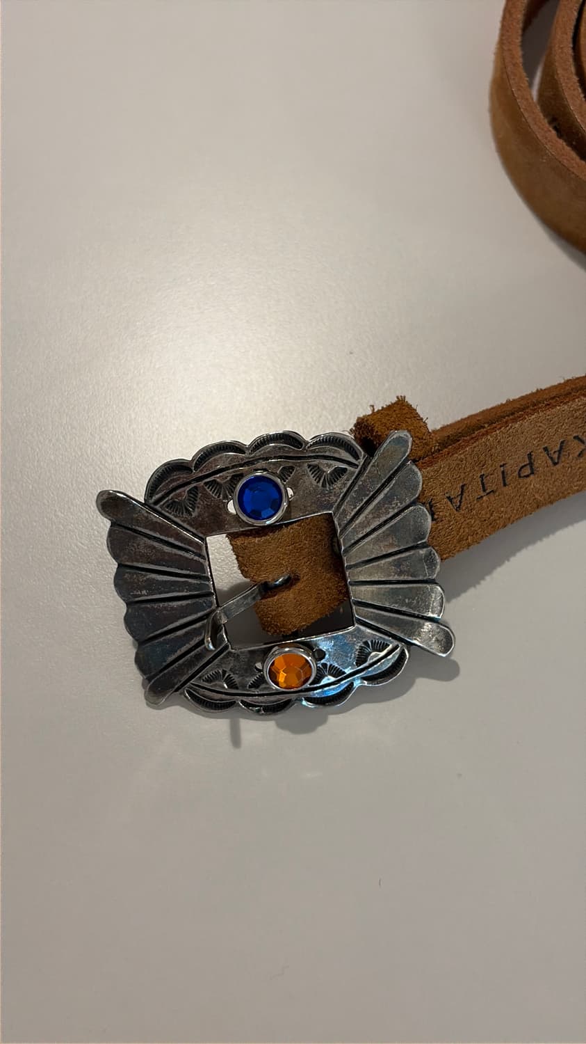 캐피탈 젬스톤 스웨이드 벨트 상품이미지3