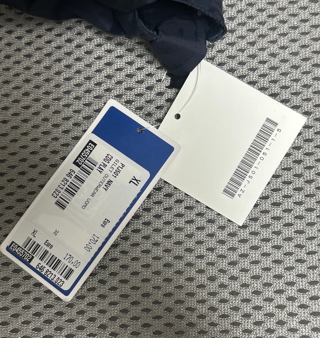 꼼데가르송 까웨 윈드 레인 자켓 네이비 XL 상품이미지3