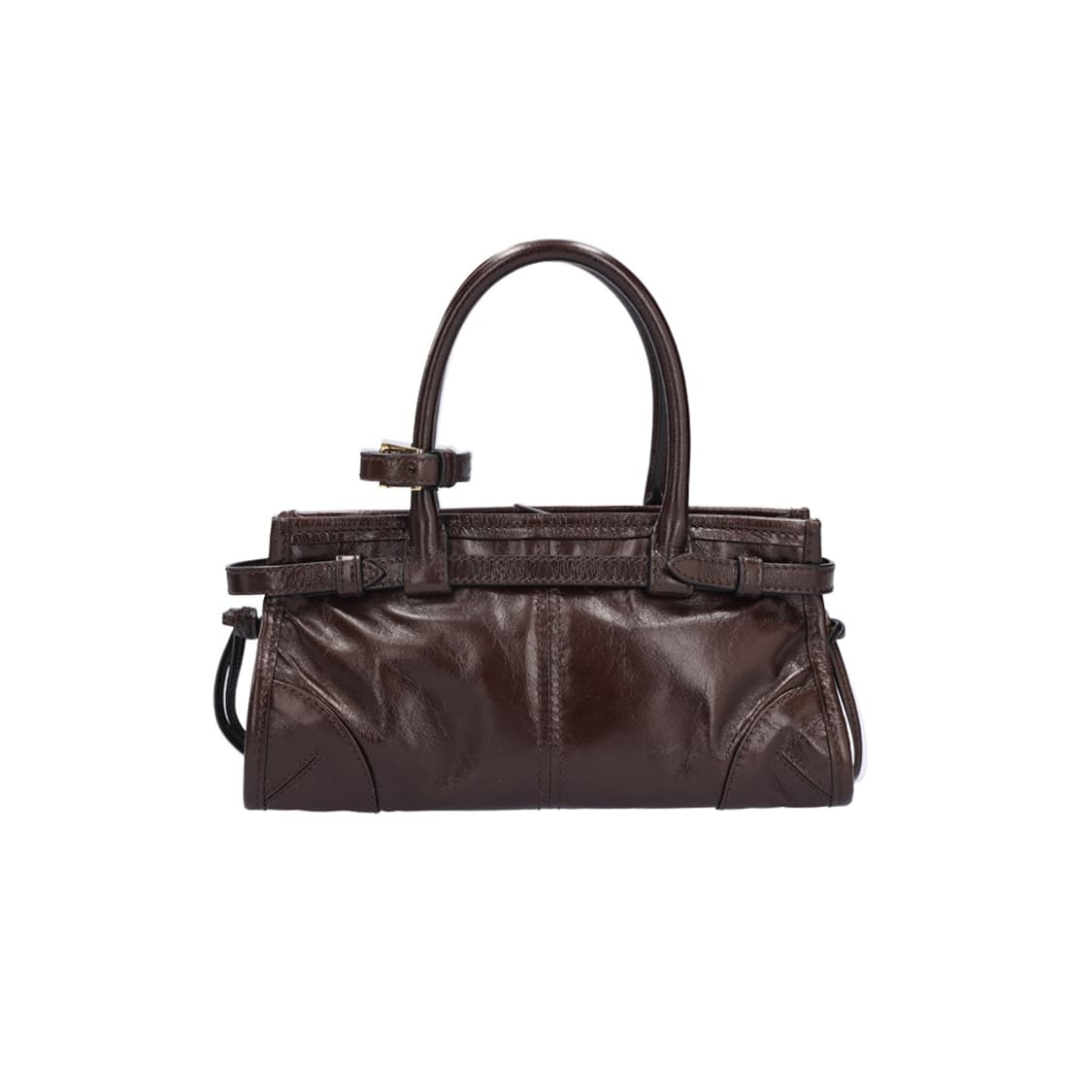 프라다 1BA486 보니 레더 미니 핸드백 다크 브라운 상품이미지7