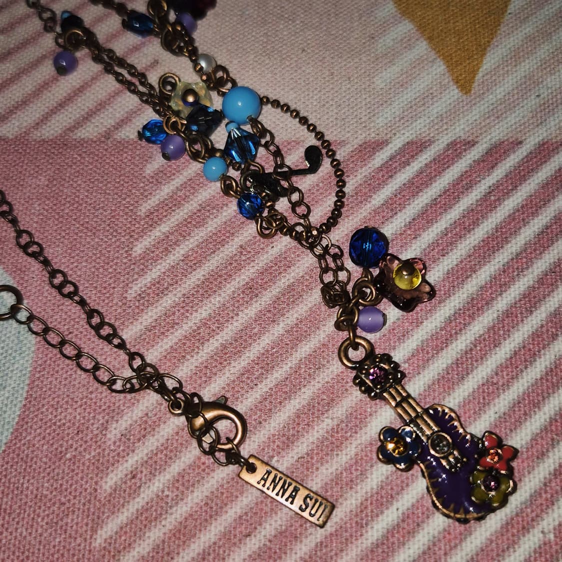 04s 안나수이 기타&음표 레이어드 목걸이 상품이미지10