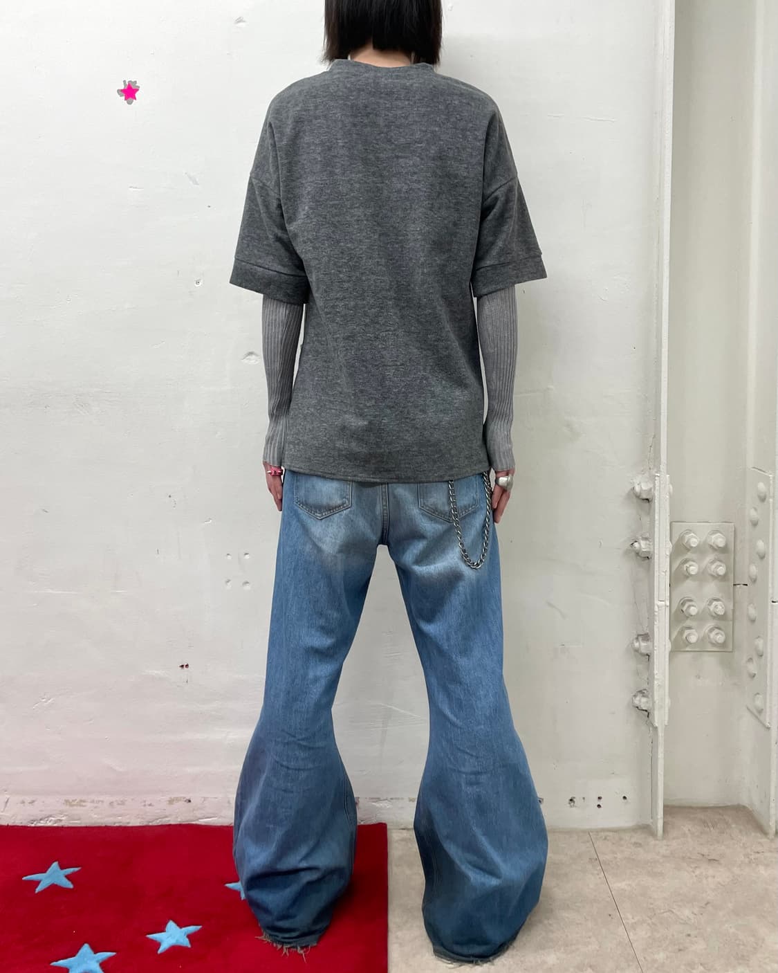 Big Pocket Knitwear Layered Long Sleeve 상품이미지4