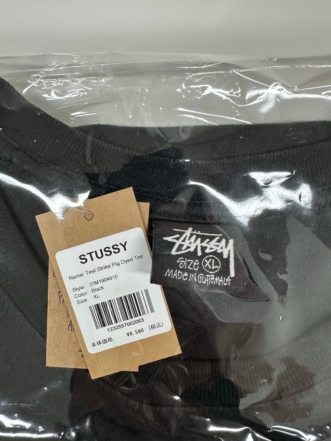 스투시 테스트 스트라이크 피그먼트 다이드 티셔츠 블랙(매장구매,택보유,비 상품이미지4