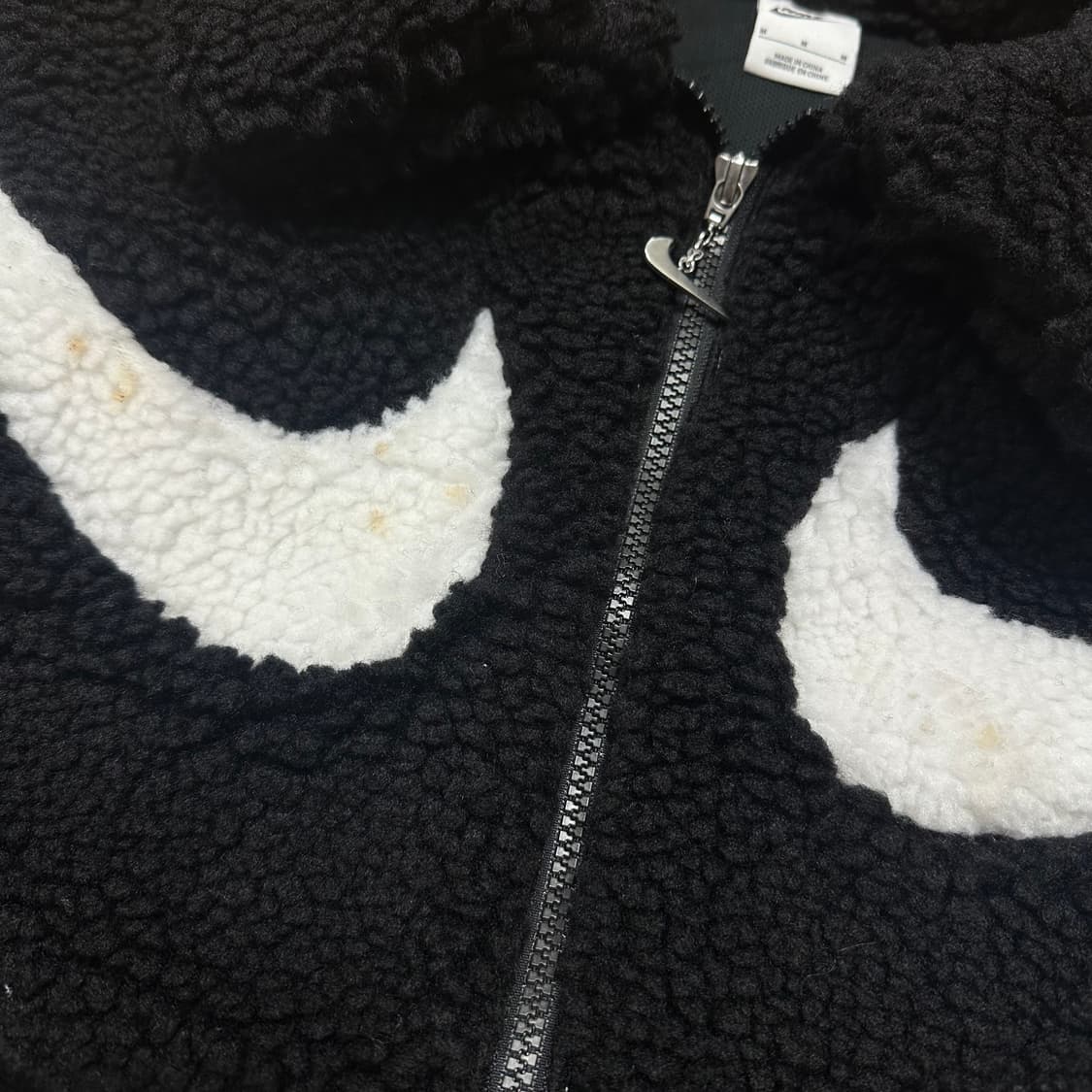 ✨ (바배) 나이키 더블스우시 블랙 플리스 자켓 상품이미지6