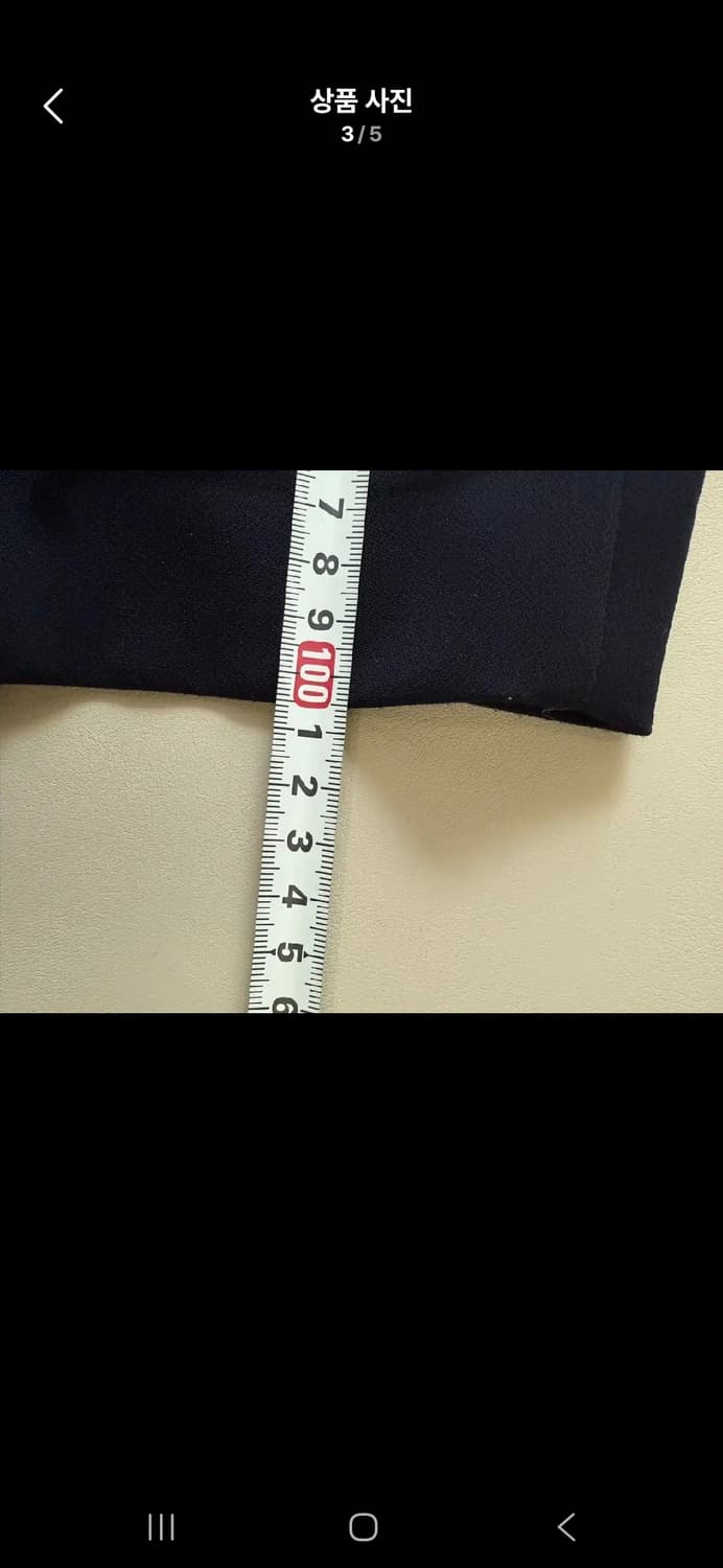 마쥬 여성 와이드 슬랙스 네이비 1사이즈 상품이미지3