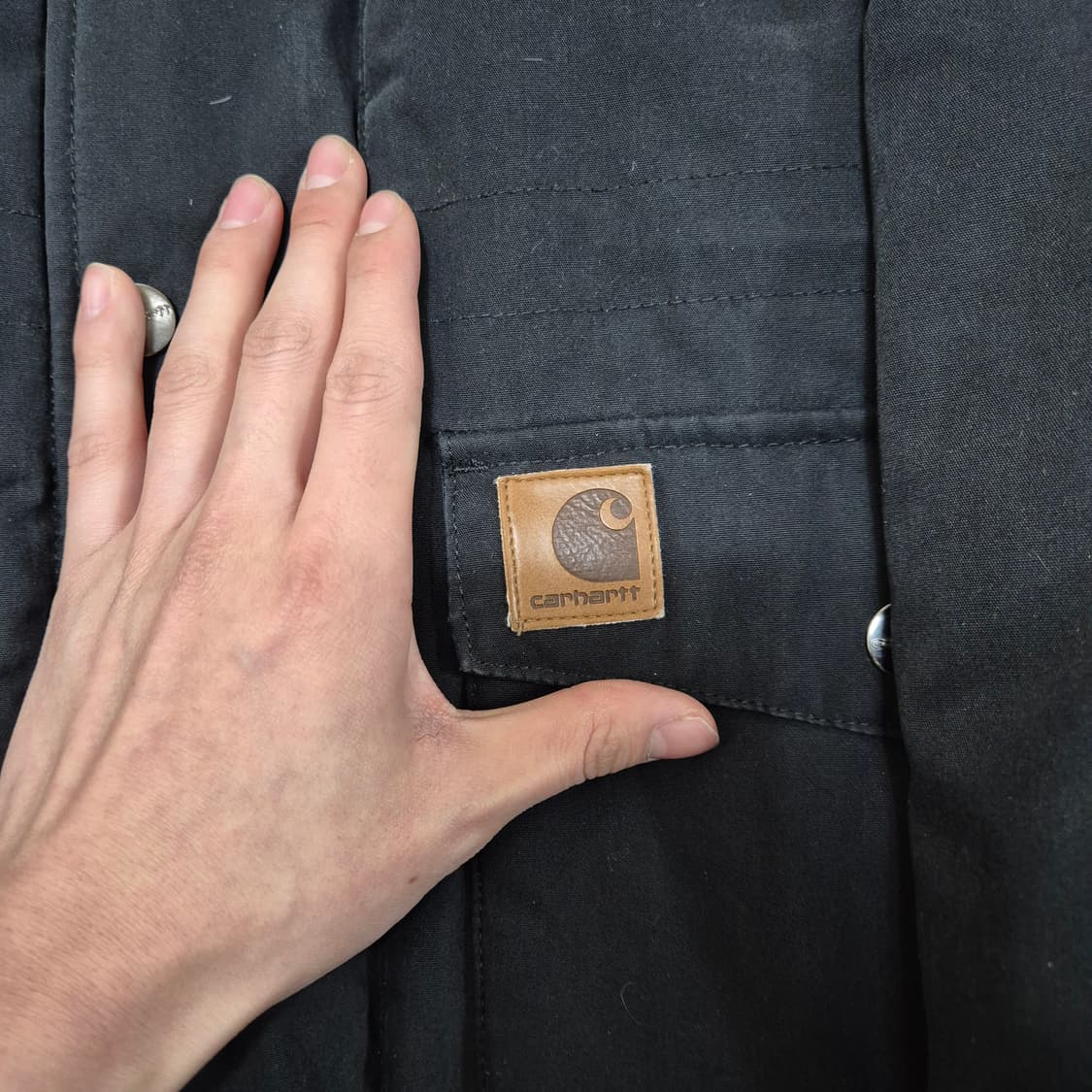 칼하트 퍼후드 야상 롱패딩 트래퍼 파카 S(90) 상품이미지4