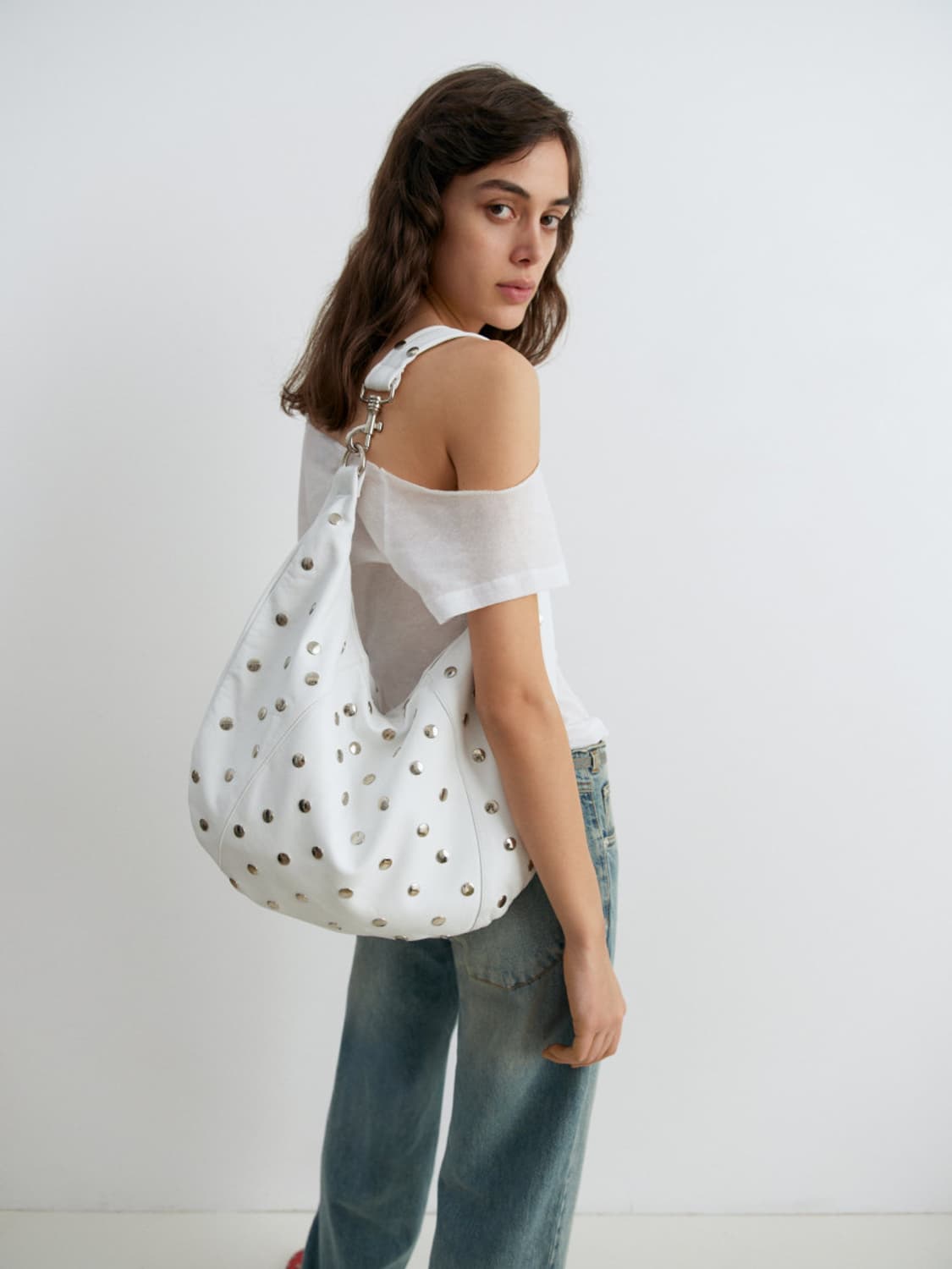 기마구아스 Paula 스터드 파울라 백/화이트 상품이미지2