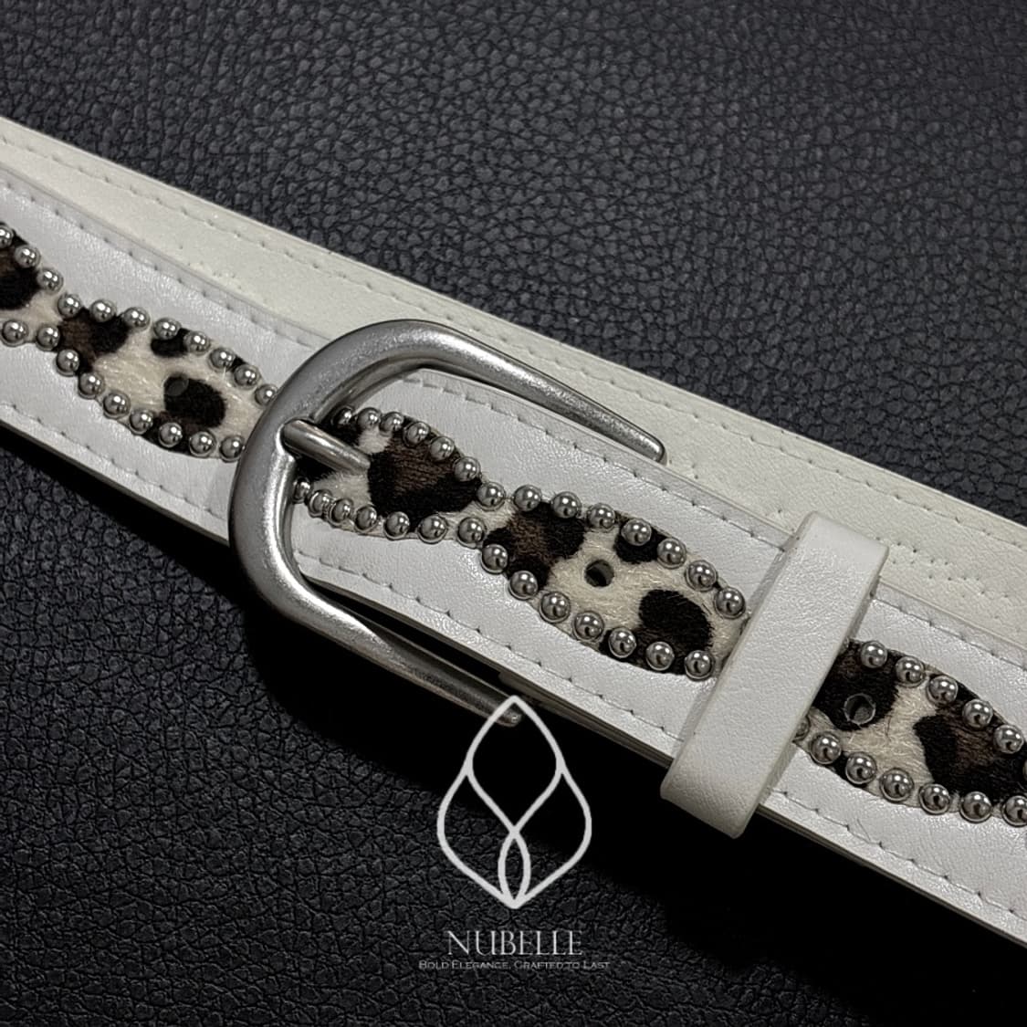 🌗 Leopard stud belt / 호피 스터드 웨스턴 벨트 상품이미지3