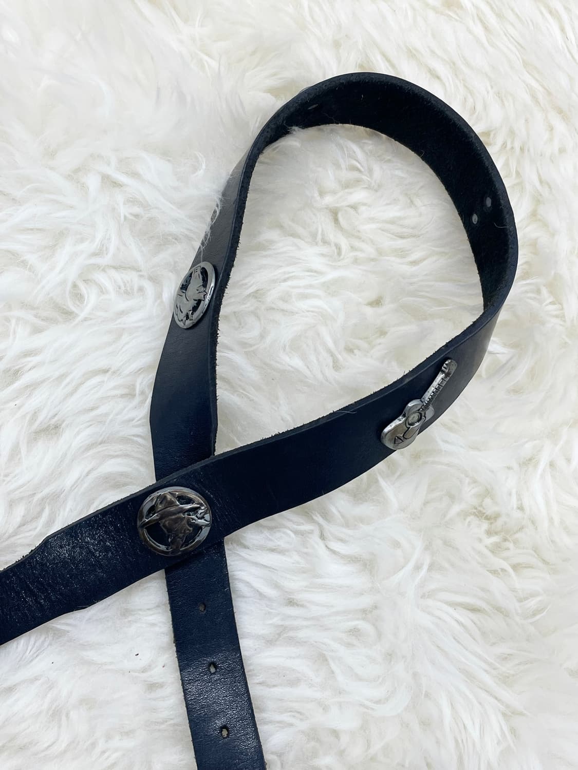 리얼레더 웨스턴 스터드 버클 벨트 상품이미지7