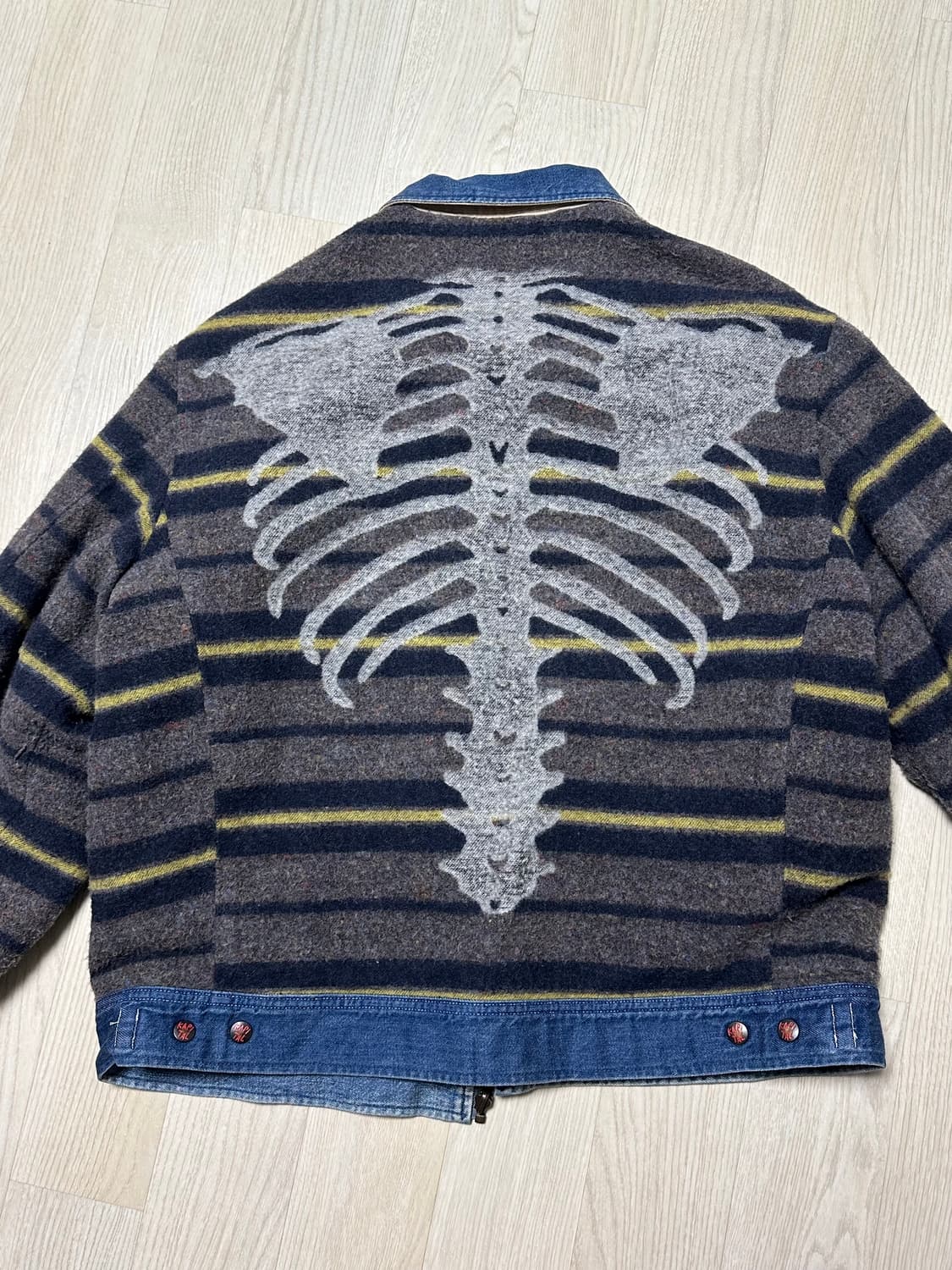 [3사이즈/2회착] 캐피탈 본 라이닝 리버시블 집업 데님자켓 상품이미지1