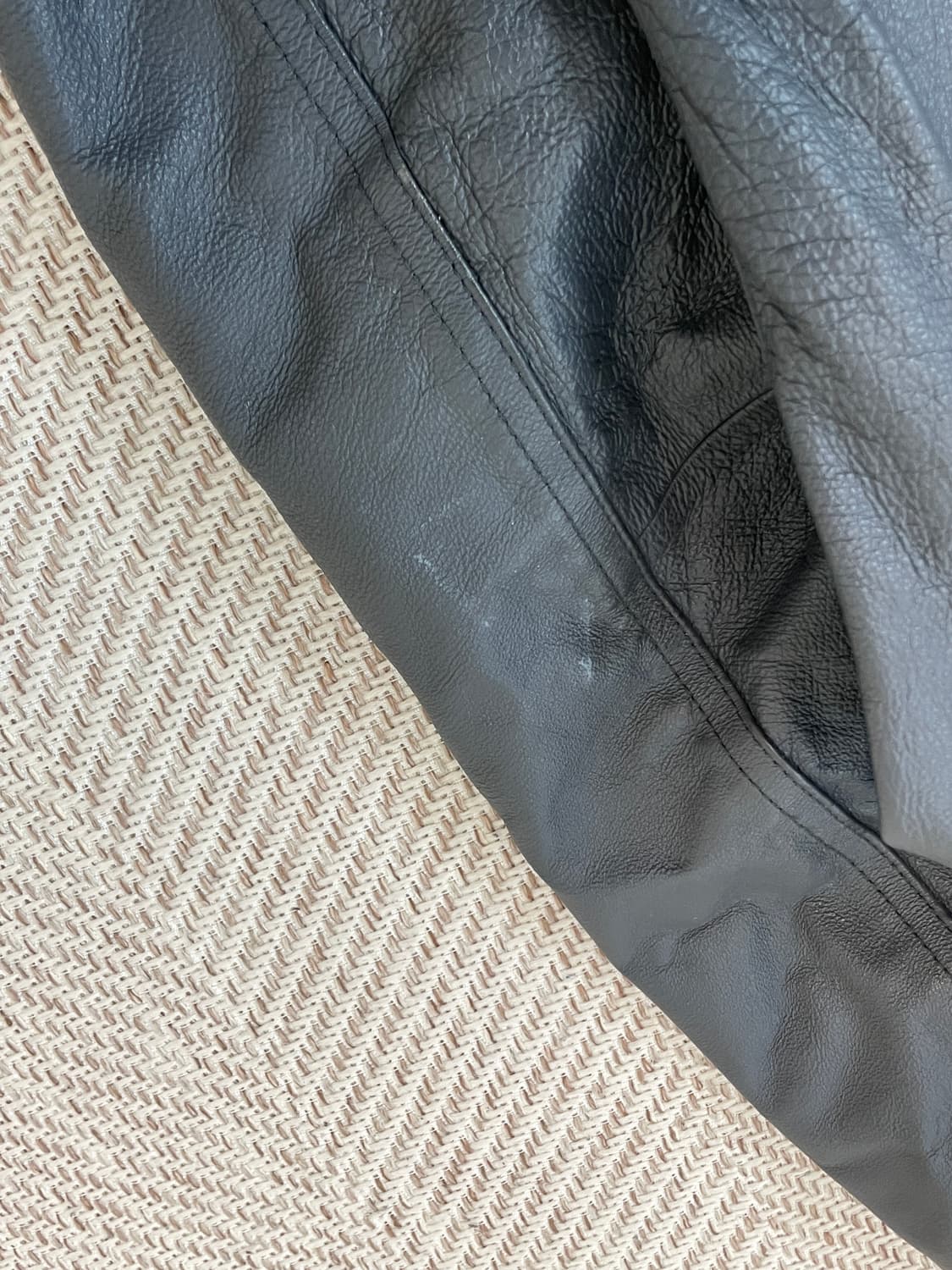 빈티지 돈피 레더 봄버자켓  J03923 상품이미지10