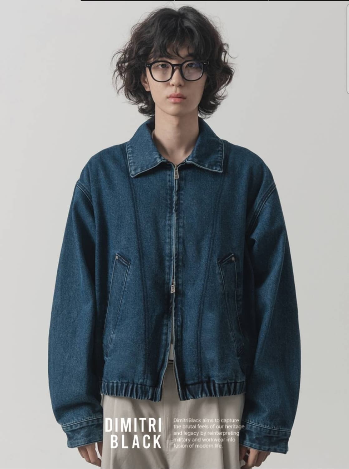 디미트리(DIMITRI) 공용 디트로이트 투웨이 집업 데님 자켓 상품이미지2