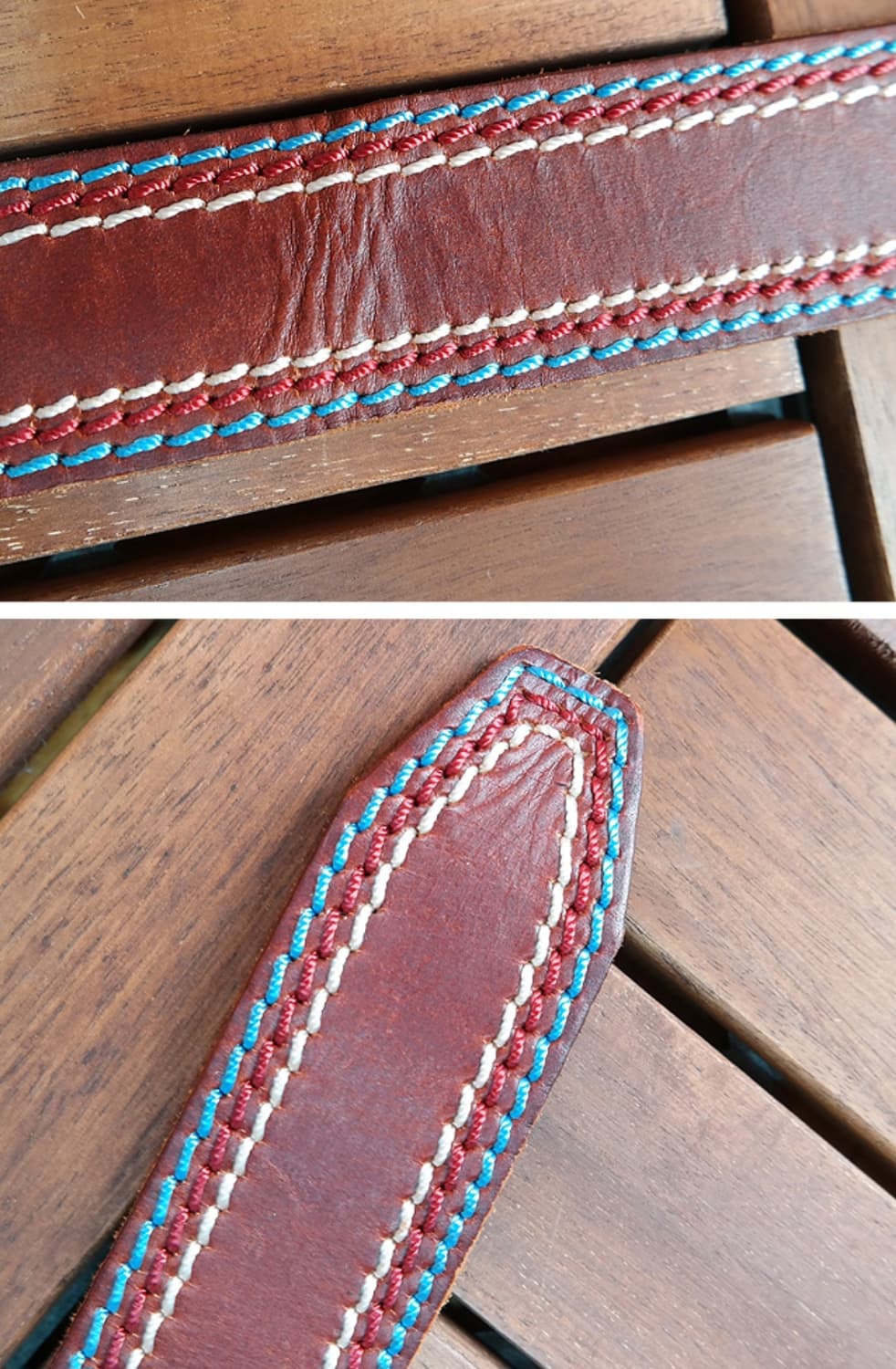 일본빈티지 도톰한 소가죽 벨트 33사이즈 미만 상품이미지4