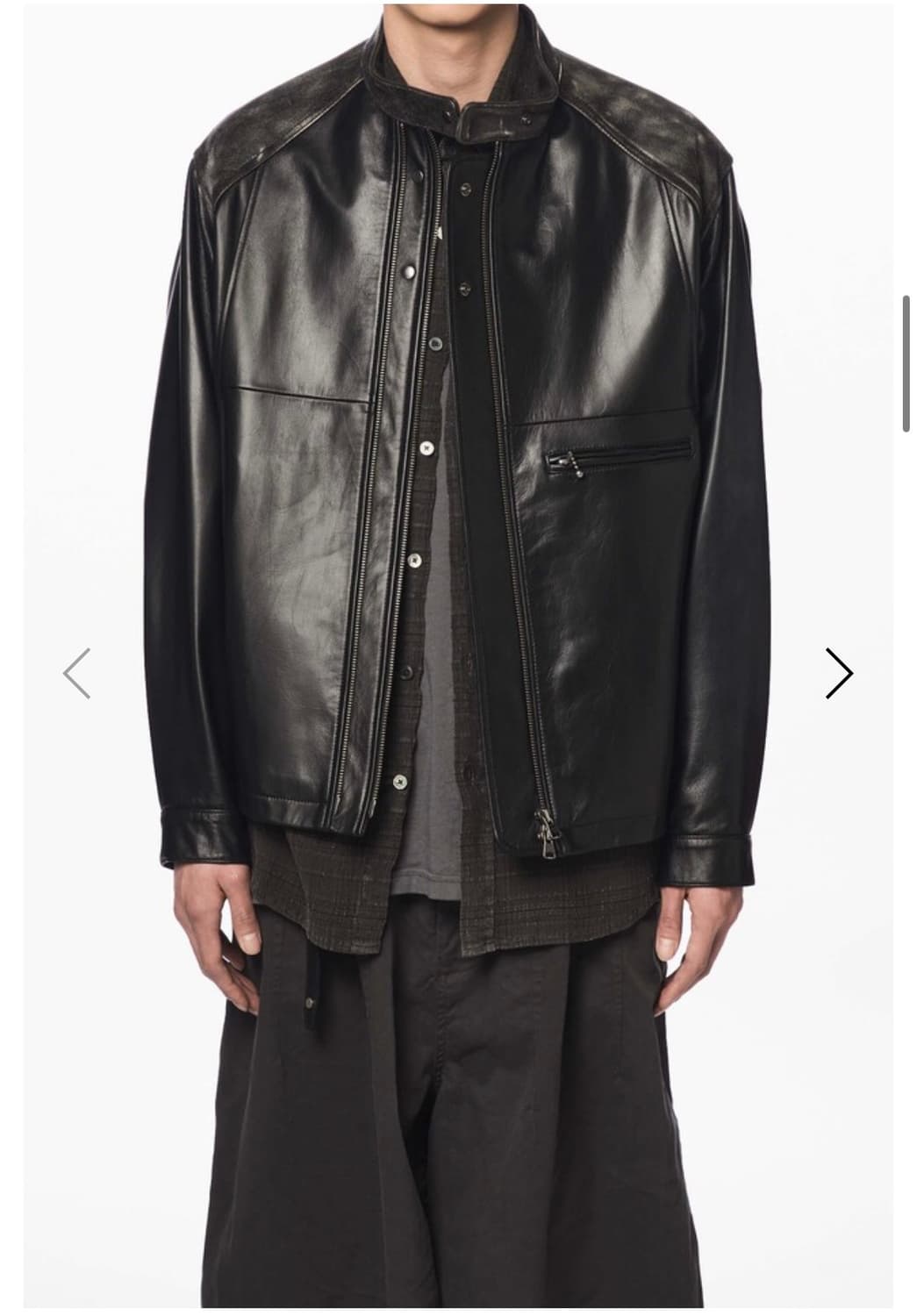 Years ago P64 Distressed Leather Blouson 상품이미지5