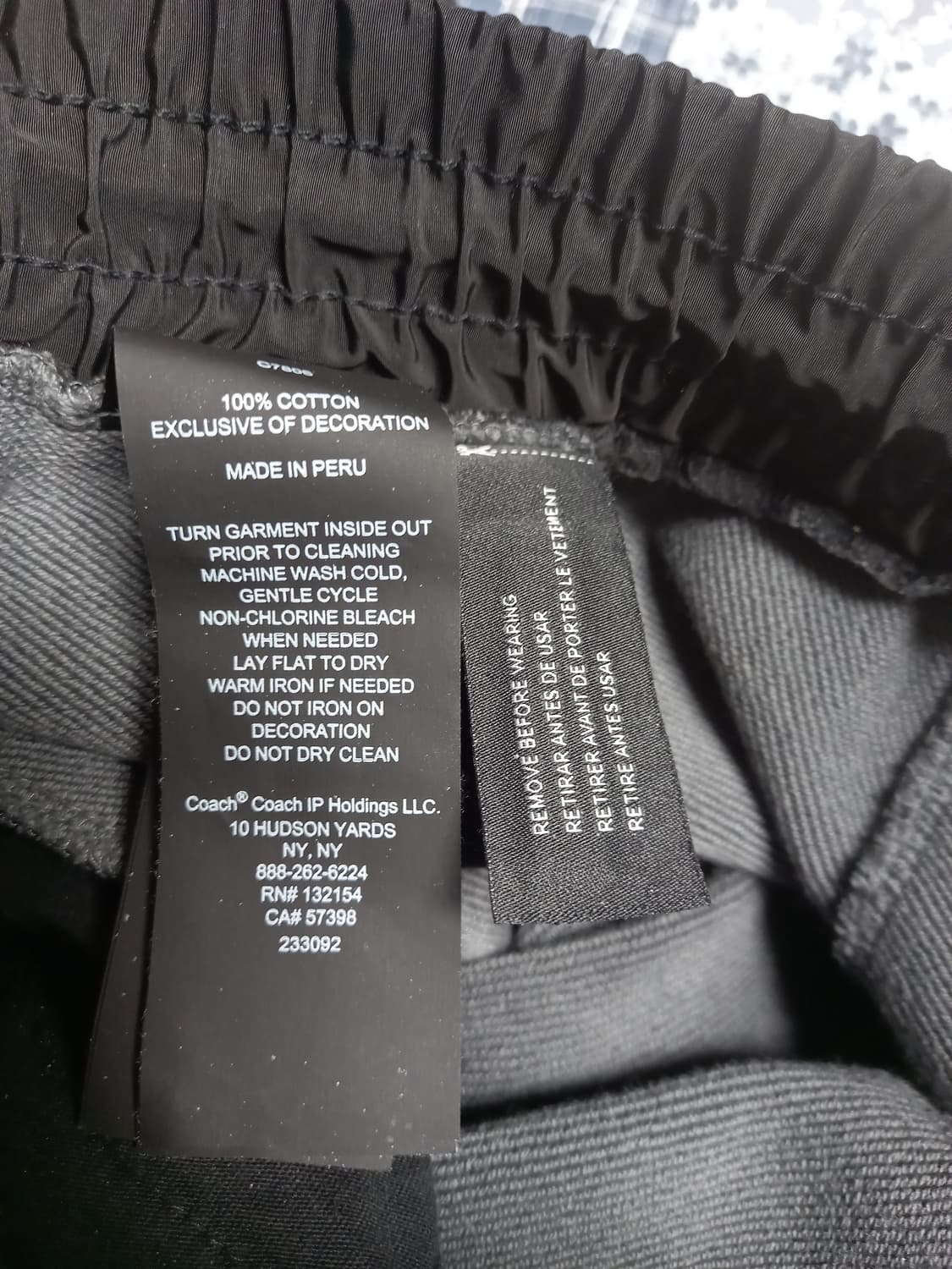 코치 두툼한 겨울 조거팬츠  35~36 상품이미지4