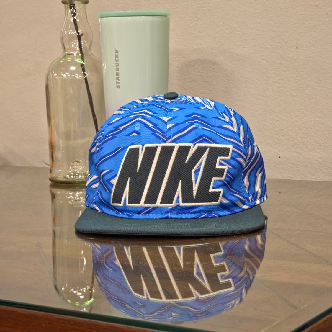 나이키 블루 패턴 스냅백 상품이미지1