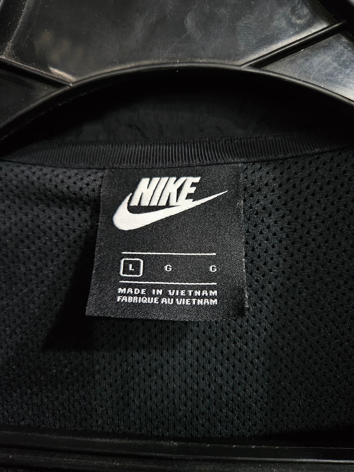 나이키 자수로고 빅스우시 블랙 남성 100 바람막이 집업자켓  상품이미지3