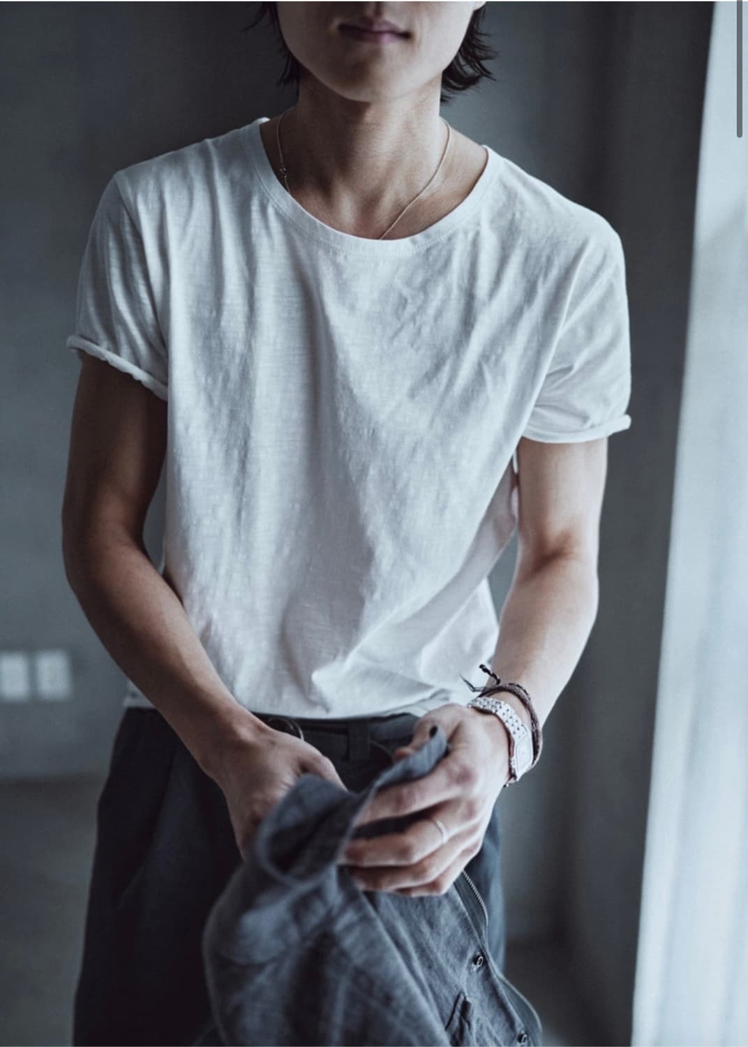 모노프리베 textured roll half sleeve 3사이즈 상품이미지1