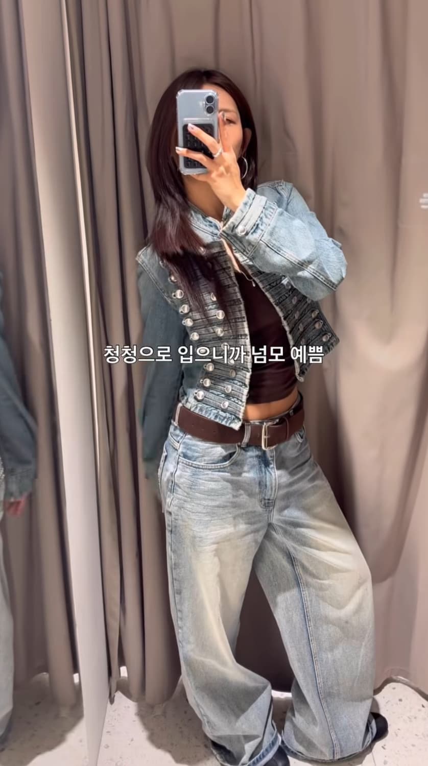 자라 나폴레옹 데님재킷 S 상품이미지2