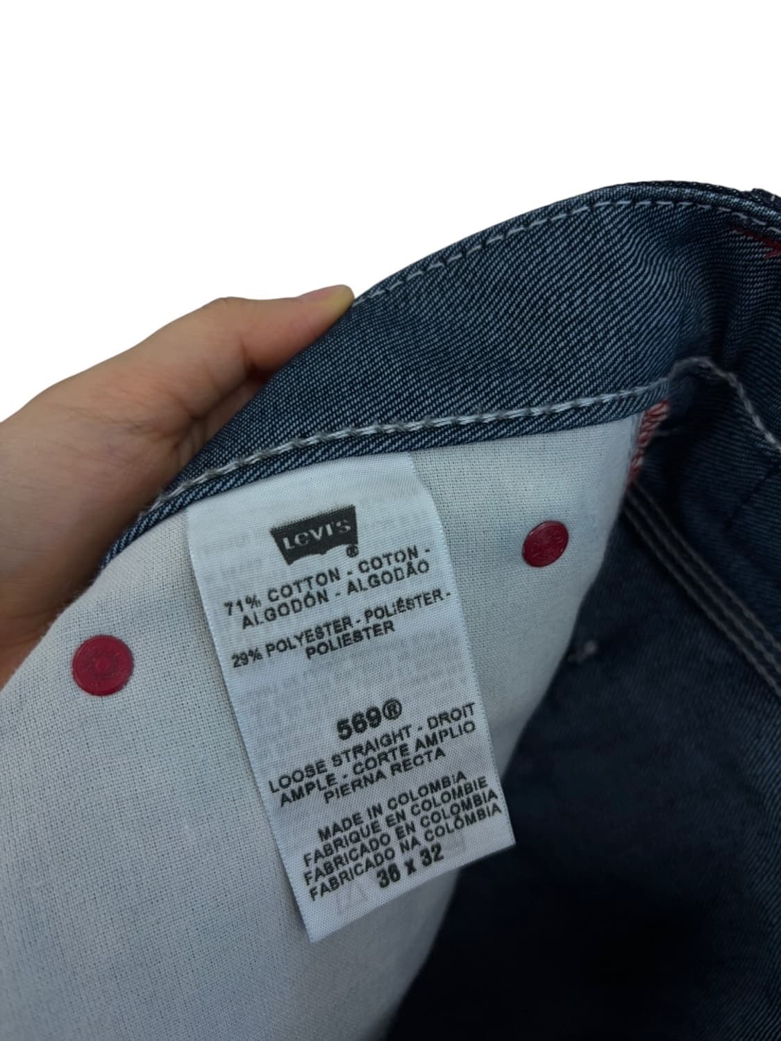 00년대 리바이스 569 청바지 (38,블랙패치) 상품이미지8