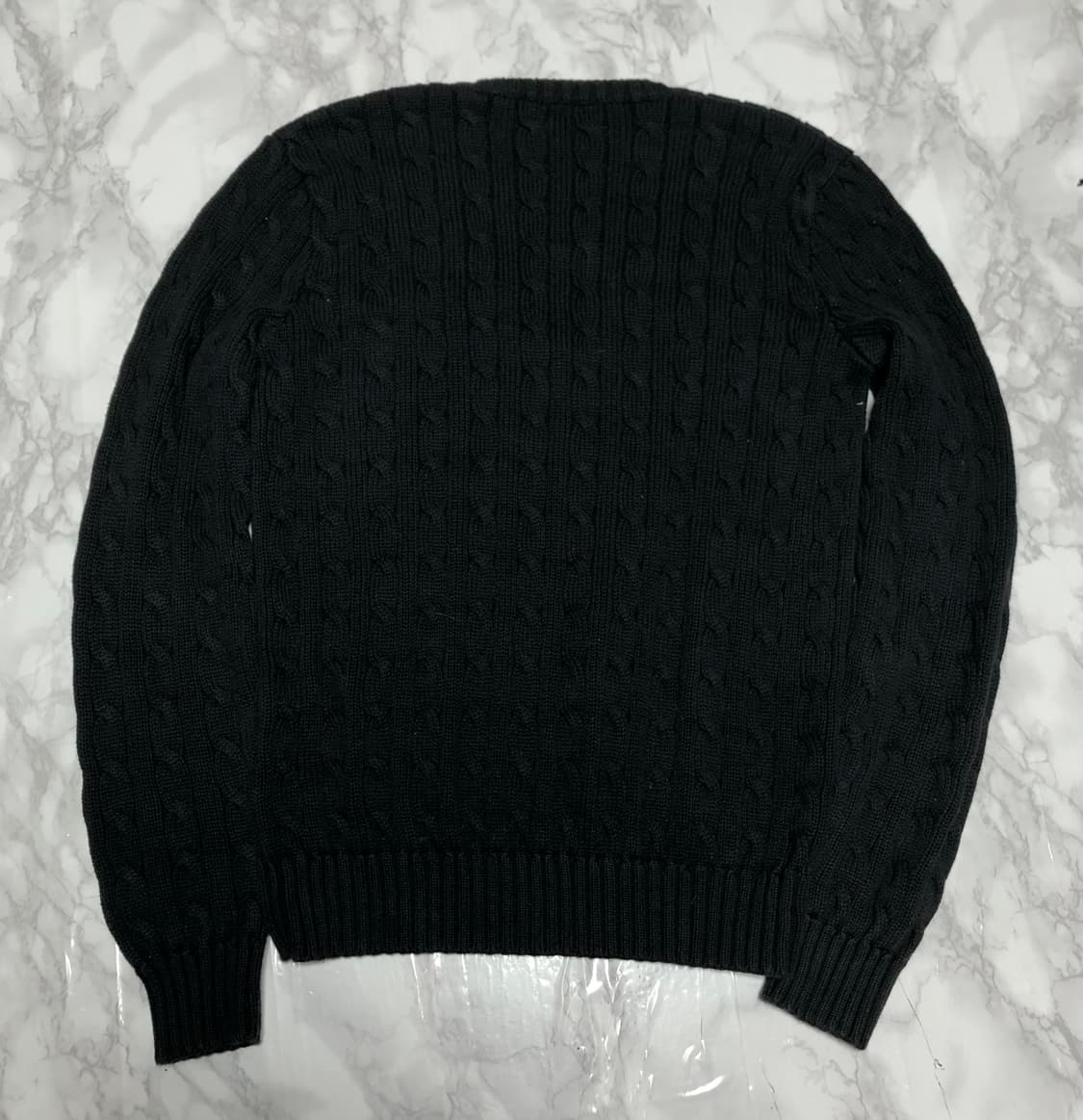 폴로 랄프로렌 꽈배기 니트 브이넥 여성용 상품이미지3