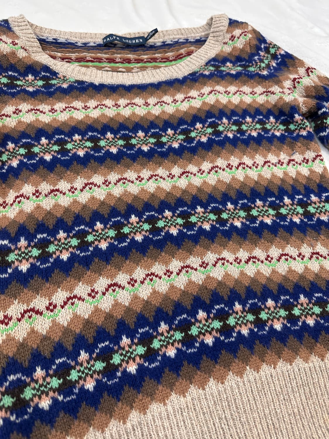 (M)폴로랄프로렌 실크캐시미어 페어아일 니트 상품이미지3
