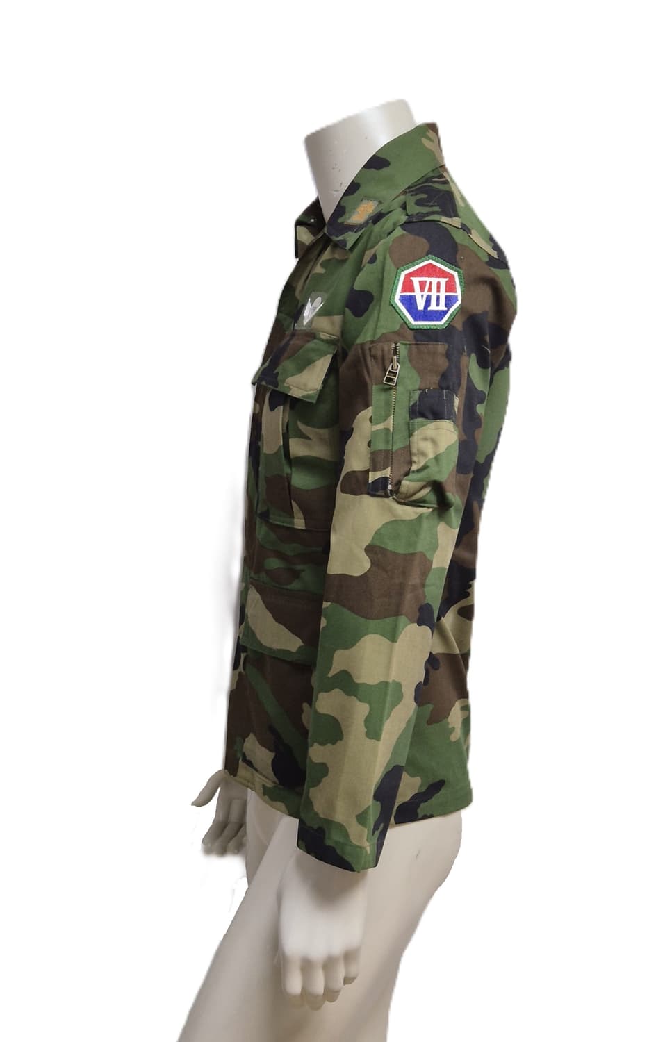 육군 구형 7군단 보병 소위 시험용 얼룩무늬 전투복 상의 자켓 (S) 상품이미지2