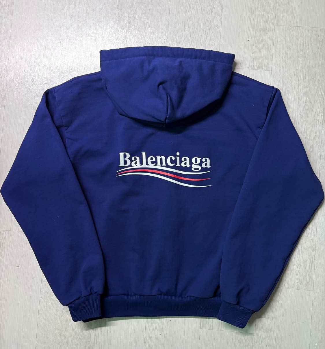 발렌시아가 폴리티컬 웨이브 로고 후드 상품이미지1