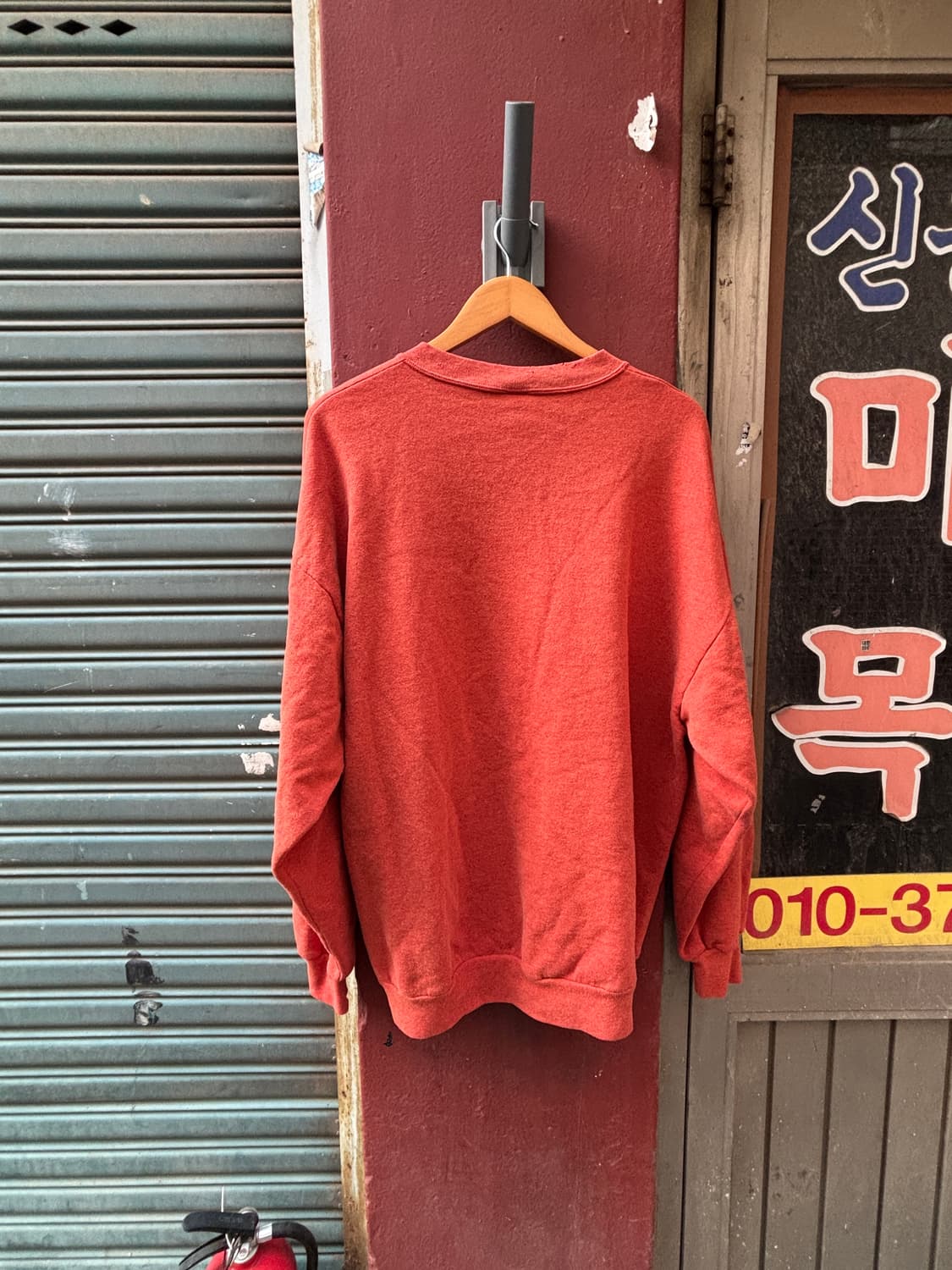 RH-03 90s 져지스 페이드, 데미지 커스텀 스웻셔츠(레드) 상품이미지3