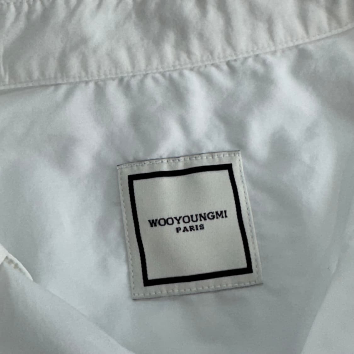 Wooyoungmi 우영미 백 로고 화이트 셔츠 상품이미지6