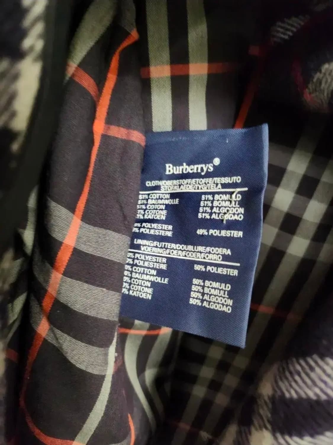 버버리 싱글 내피 분리형 코트 상품이미지6