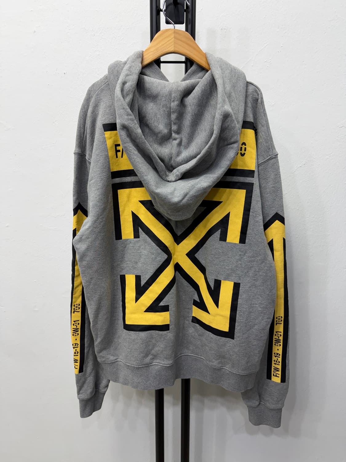 정품) 오프화이트 후드 조거팬츠 셋업 상품이미지2