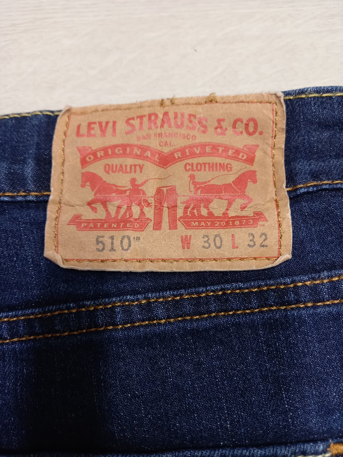 31 리바이스510 스판 슬림일자진 진청 31-469 상품이미지5