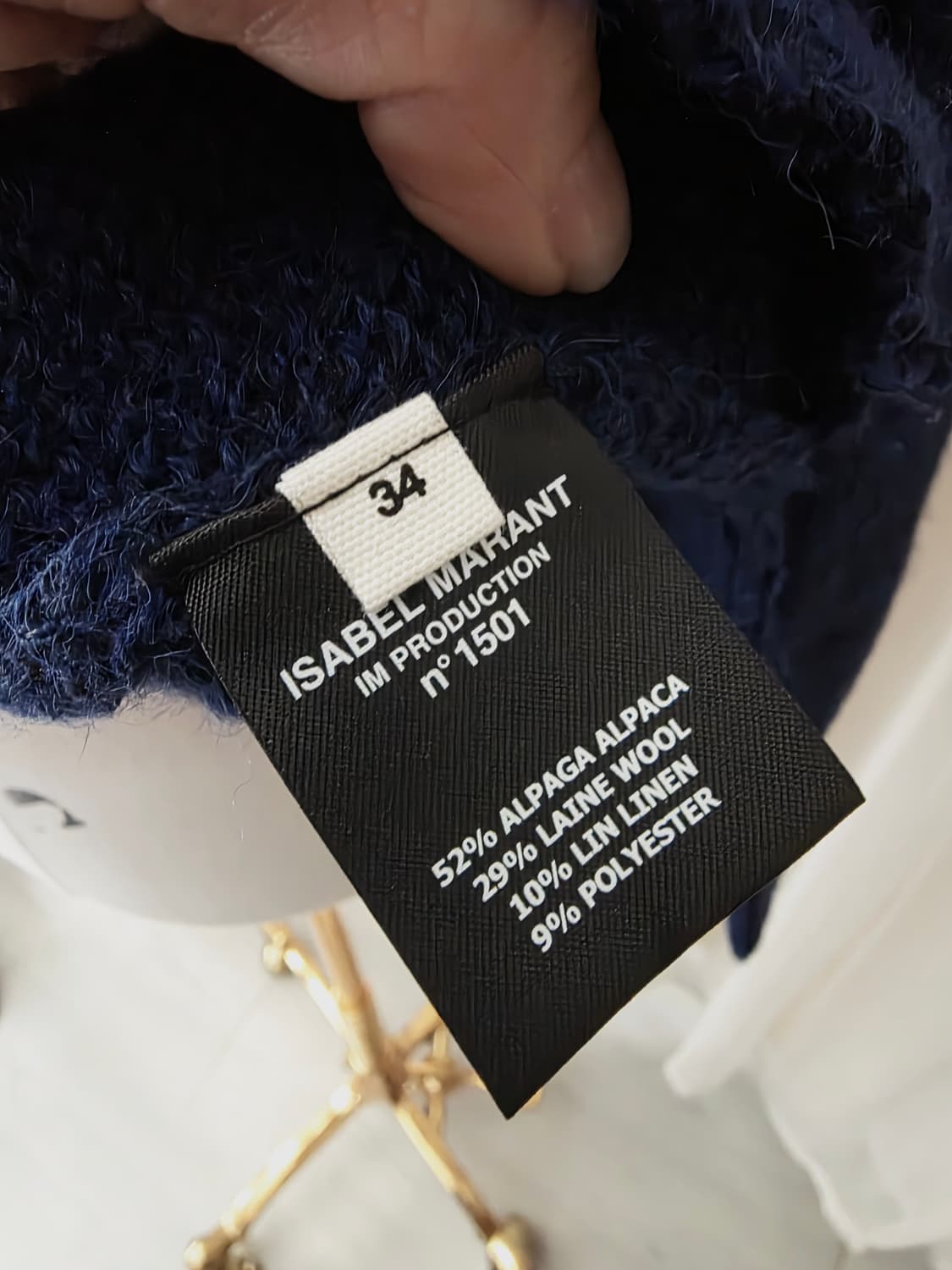 이자벨 마랑 네이비 알파카 여성  니트 스웨터 상품이미지7