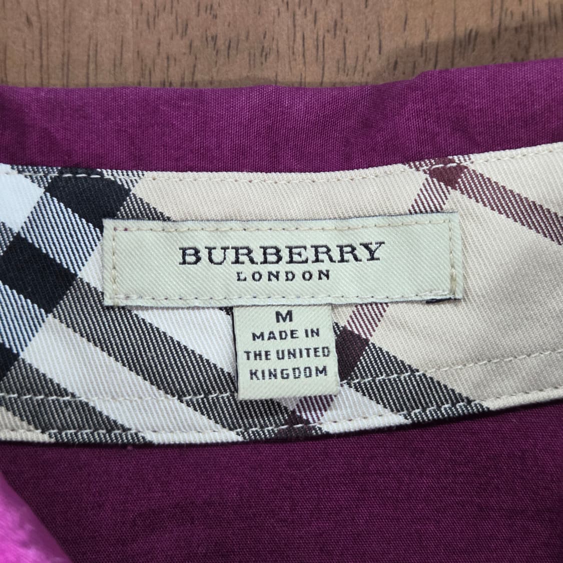 버버리 우면 솔리드 셔츠 M  상품이미지4