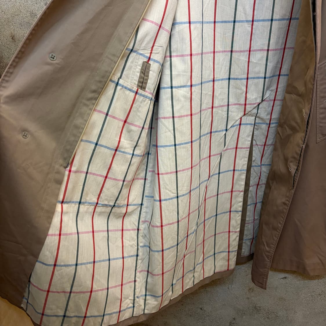 90s 미국 빈티지 버버리 봄 트렌치 코트 상품이미지8