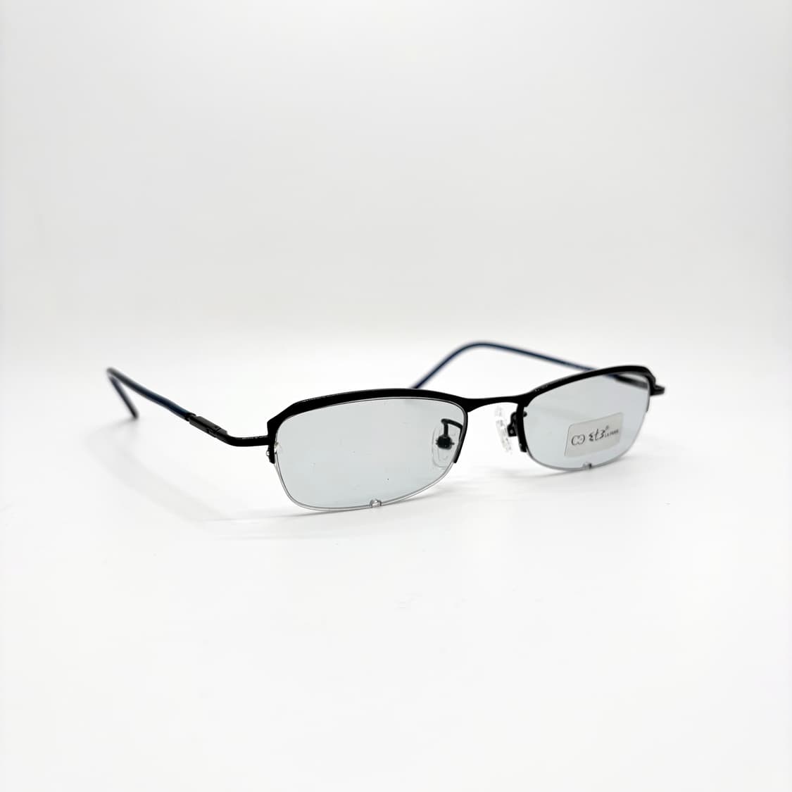 ET3 블랙 틴트 반무테 빈티지안경 상품이미지2