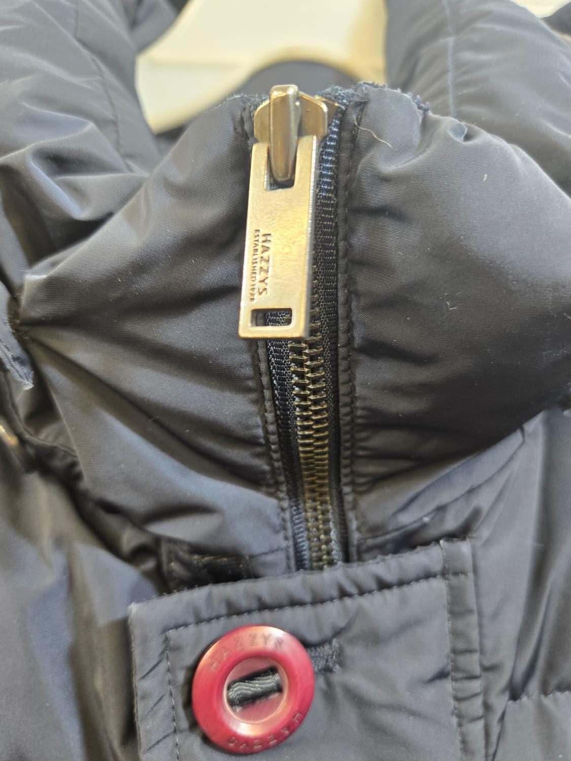 헤지스 네이비 후드 다운 점퍼 상품이미지4