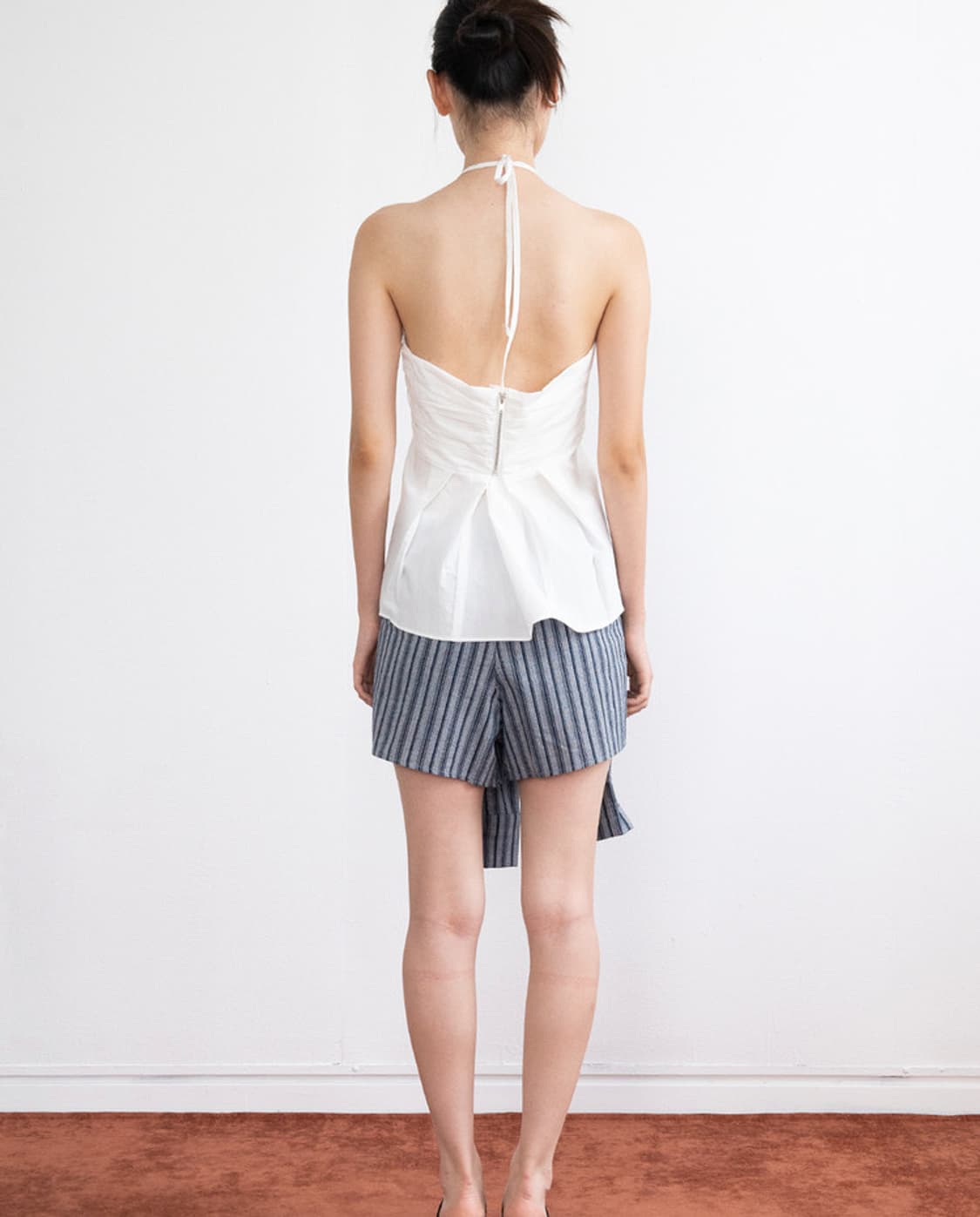 피키소사어티 String Pleated Halter Top (Ivory) 상품이미지4