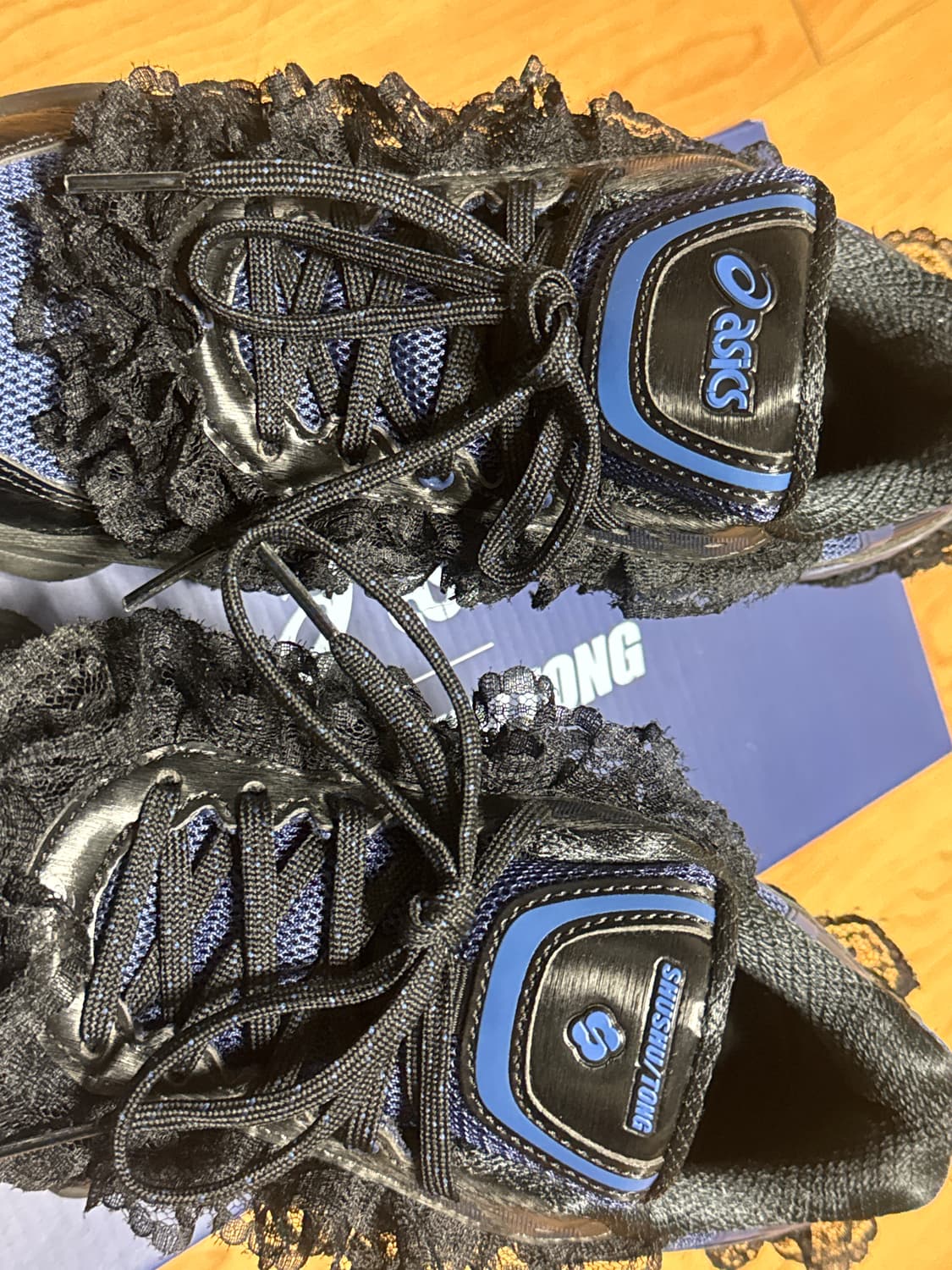 아식스 x 슈슈통 젤 키네틱 플루언트 블루 익스팬스 모나코 블루 240 상품이미지4