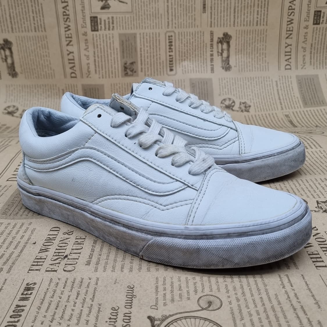 반스 올드스쿨 레더 여성스니커즈235  상품이미지1