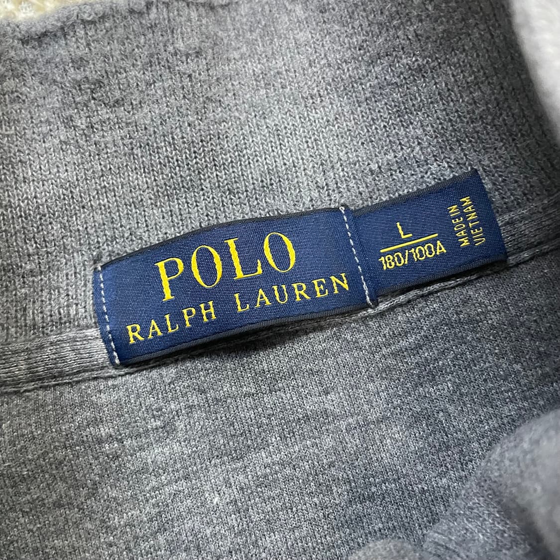 폴로 랄프로렌 포니 로고 하프집업 니트 그레이 상품이미지3
