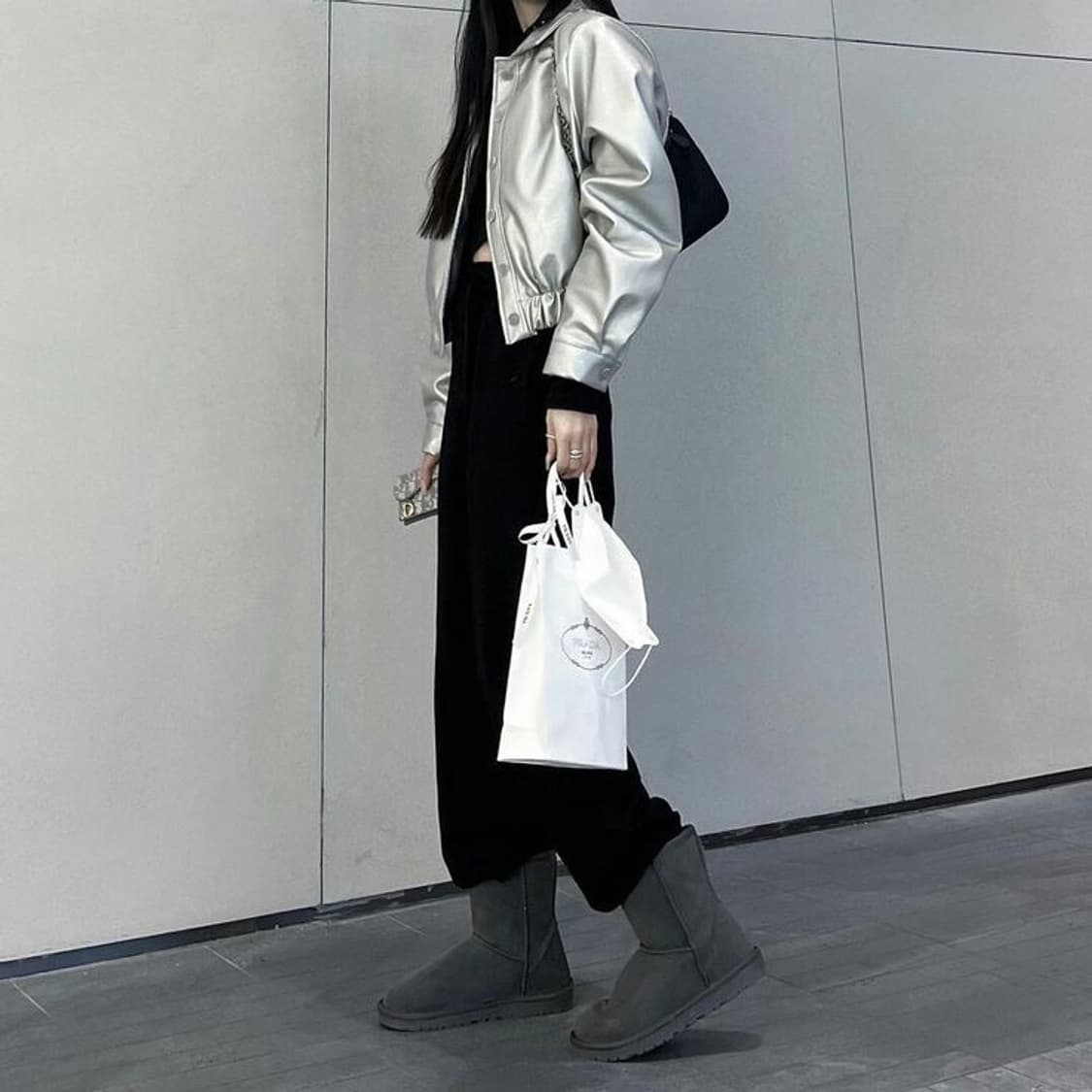 카키포인트 레더자켓 실버 상품이미지2