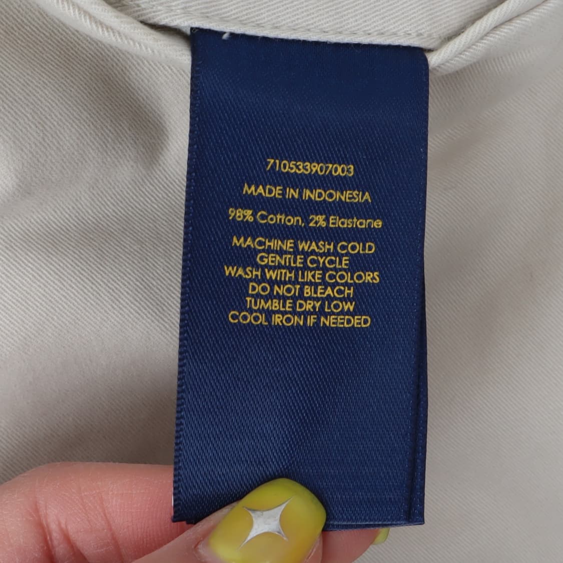 폴로 랄프로렌 크림베이지 스트레치슬림 치노팬츠 상품이미지10