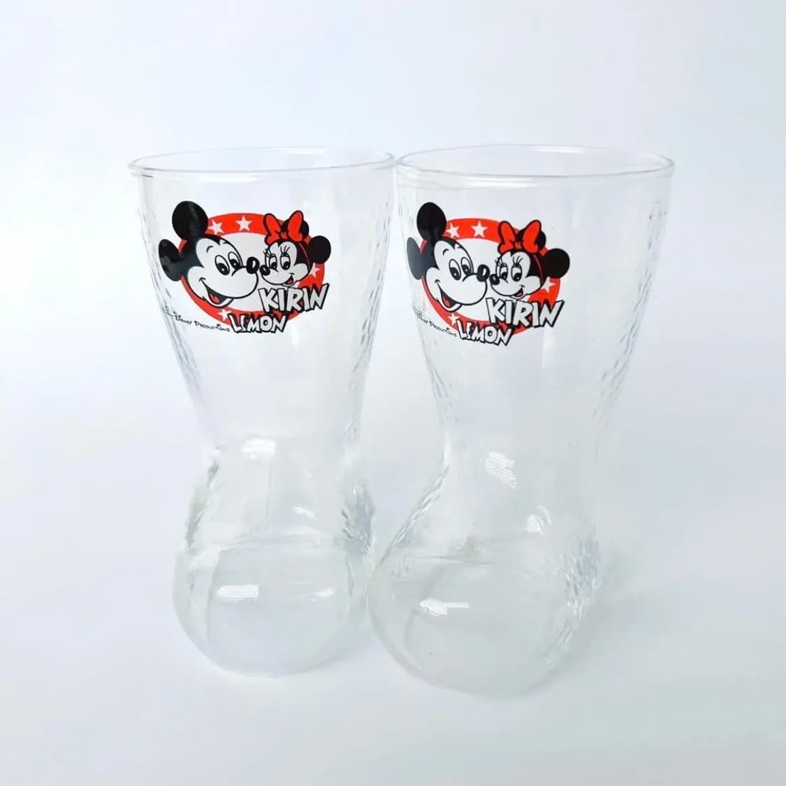 빈티지 레트로 고전 디즈니 미키마우스 커플 글라스 유리컵 화병 일본소품 상품이미지4