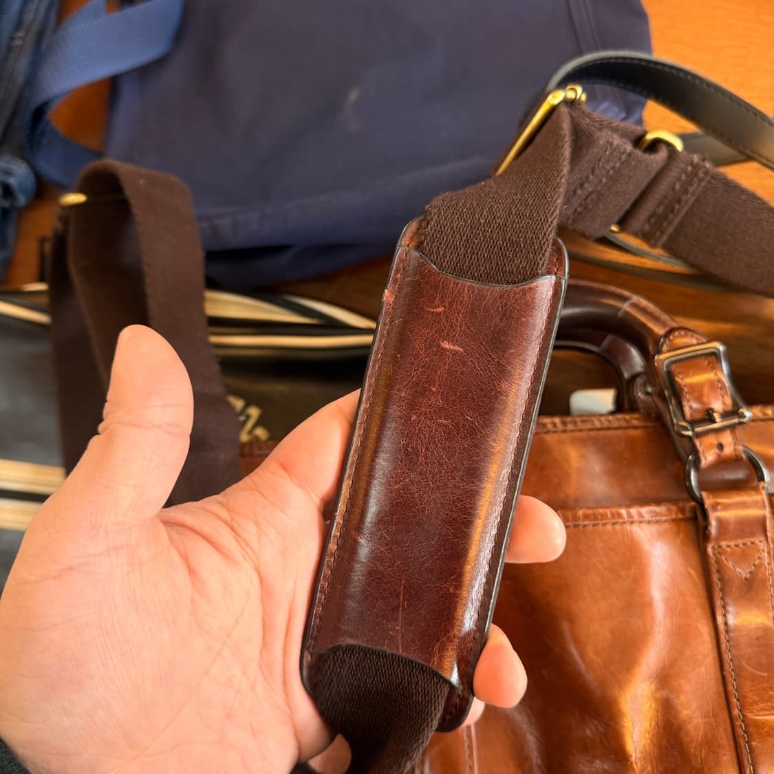 요시다 포터 러기드 레더 브리프케이스 크로스백 상품이미지5