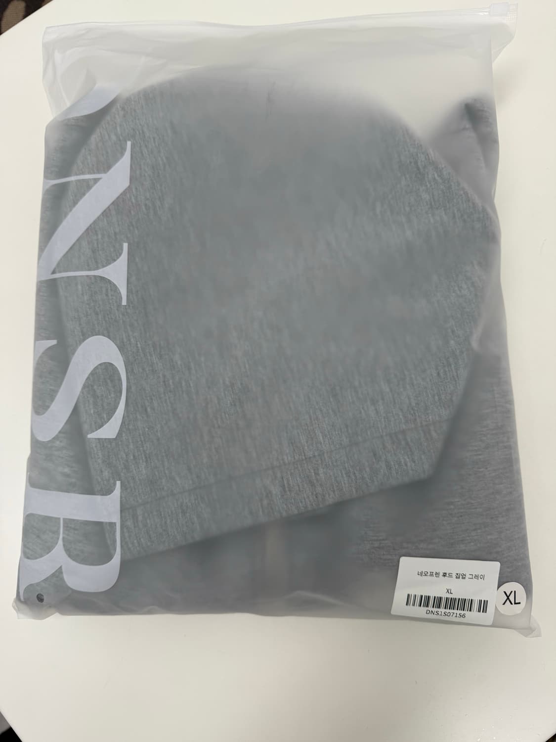 DNSR 네오프렌 후드집업 그레이 새상품 상품이미지1