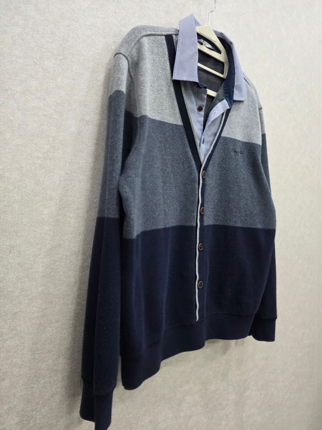 크로커다일  Crocodile 셔츠 레이어드 가디건 상품이미지2